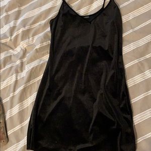 Brandy Melville Black Velvet Dress
